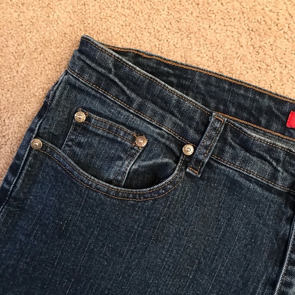 Cosmopolitan Denim Blue Jeans Womens Size 14 Straight Leg Super Stretch - Picture 8 of 13